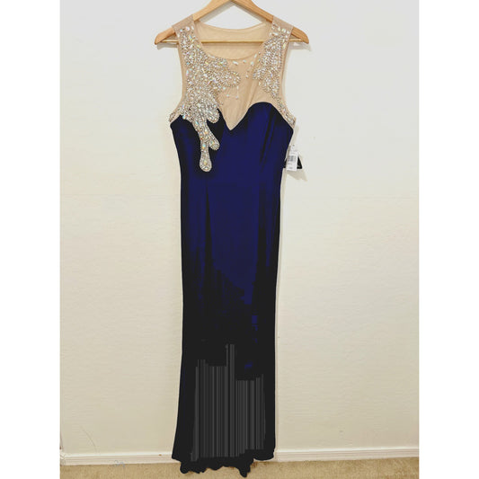 Womans Beaded Maxi Dress Size 15 Evening Gala Wedding Guest Elegant Party Prom