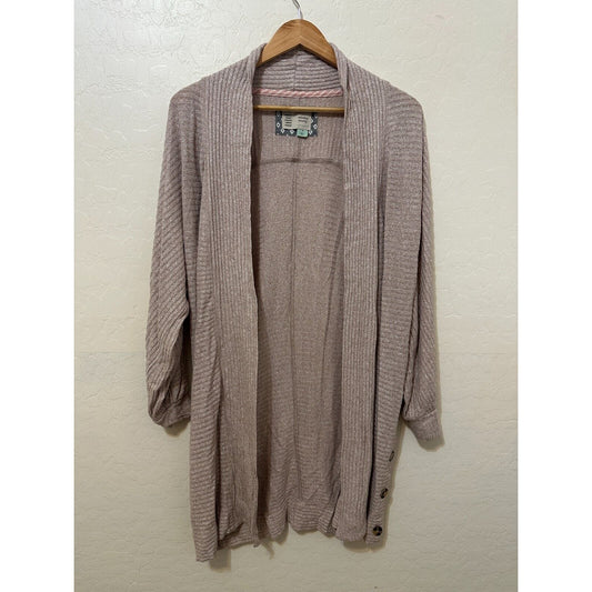Saturday Sunday by Anthropologie Womans Open Front Cardigan Size XS Boho Preppy